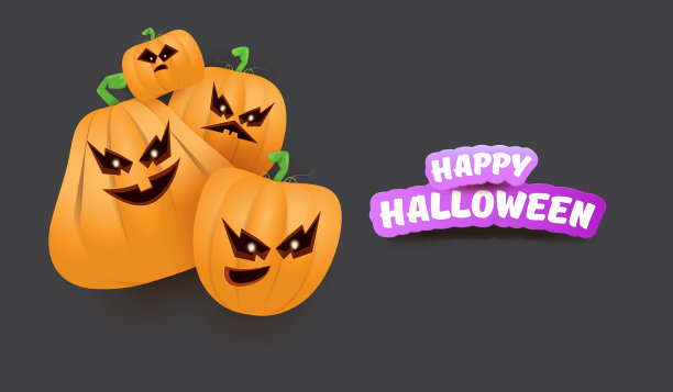 万圣节横网横幅或海报图片下载