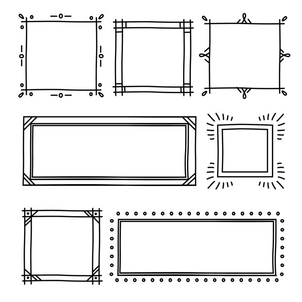 手绘涂鸦框架设置图片下载