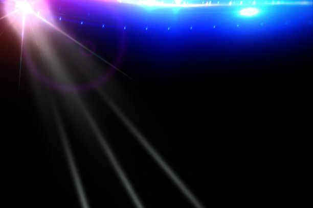 五颜六色的周年纪念激光秀，空气中弥漫着烟雾。政党背景图片下载