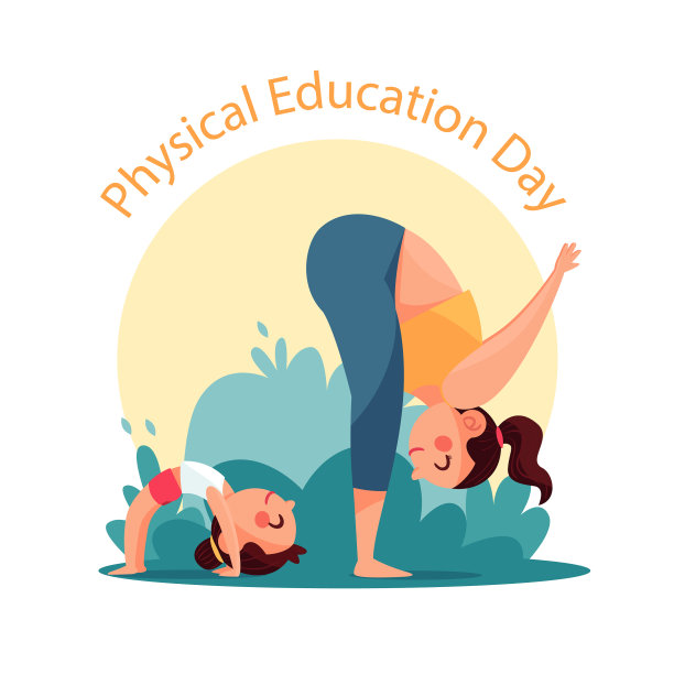 手绘体育日图片下载