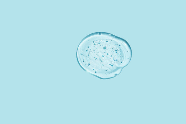 Luqiud美容产品。果冻泡沫透明爽肤水。化妆品清洁图片下载