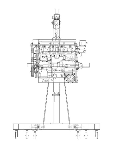 带发动机绞车图片下载