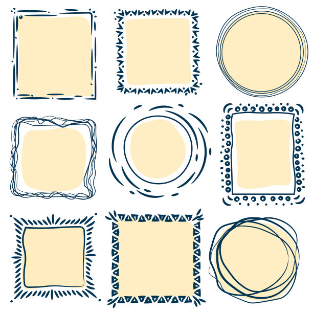 手绘涂鸦框架设置图片下载