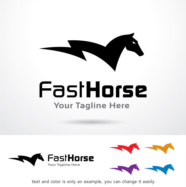 马标志模板图片下载