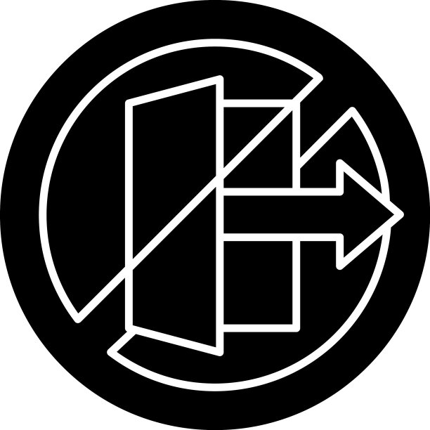 不使用户外黑色字形手工标签图标图片下载