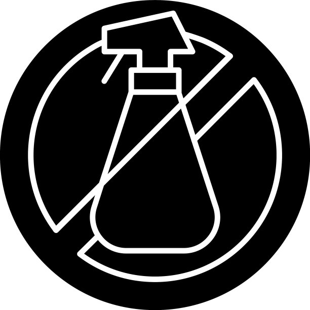 请勿使用清洁剂黑色标志手册图片下载