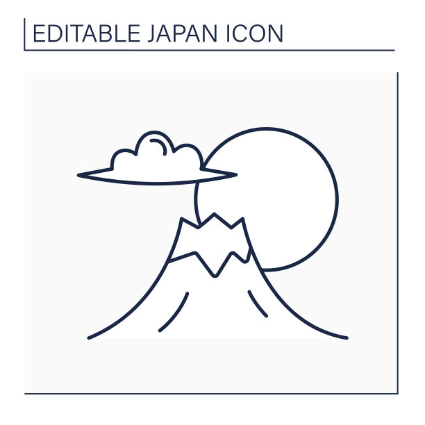 富士山线图标图片下载