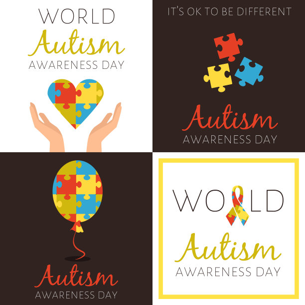 世界自闭症意识日的海报图片下载