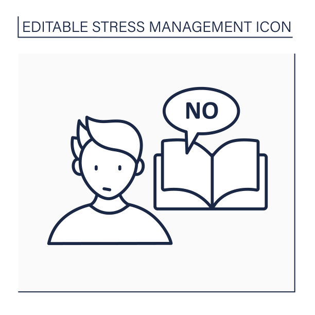 避免有压力的情况线图标图片下载