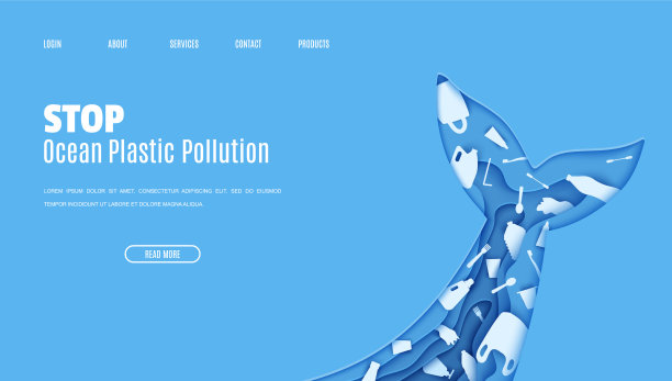 网页设计模板停止海洋塑料图片下载