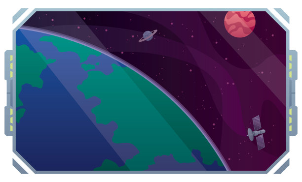 空间站的窗口图片下载