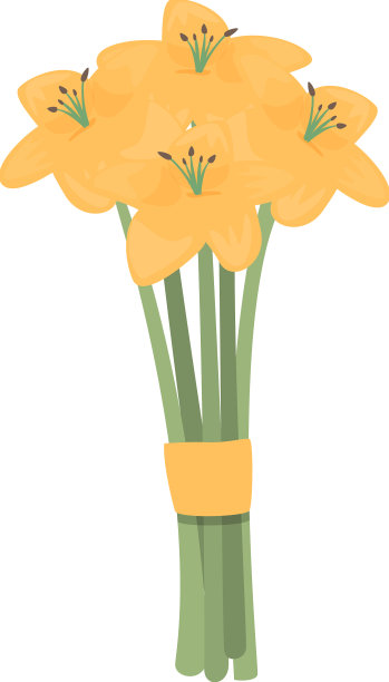 花束构图图标卡通花图片下载