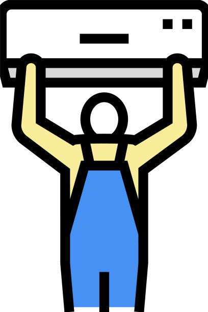 空调安装颜色图标图片下载