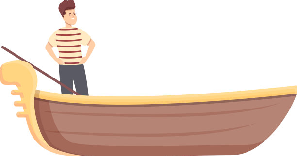 意大利船夫偶像卡通威尼斯图片下载