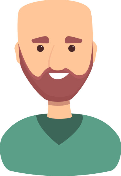 秃头候选人图标卡通员工图片下载