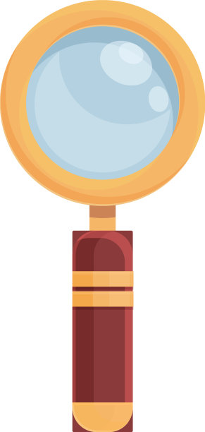 放大镜玻璃图标卡通放大焦距图片下载