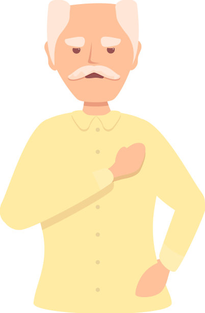 爷爷心痛偶像卡通心图片下载