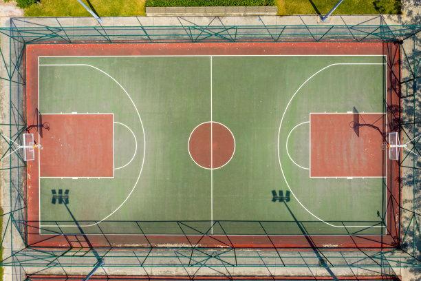 篮筐鸟瞰图图片下载