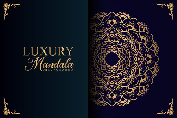 曼荼罗设计奢华，曼荼罗装饰奢华图片下载