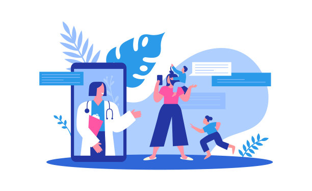 电话医生，儿科医生，应用程序妈妈与孩子图片下载