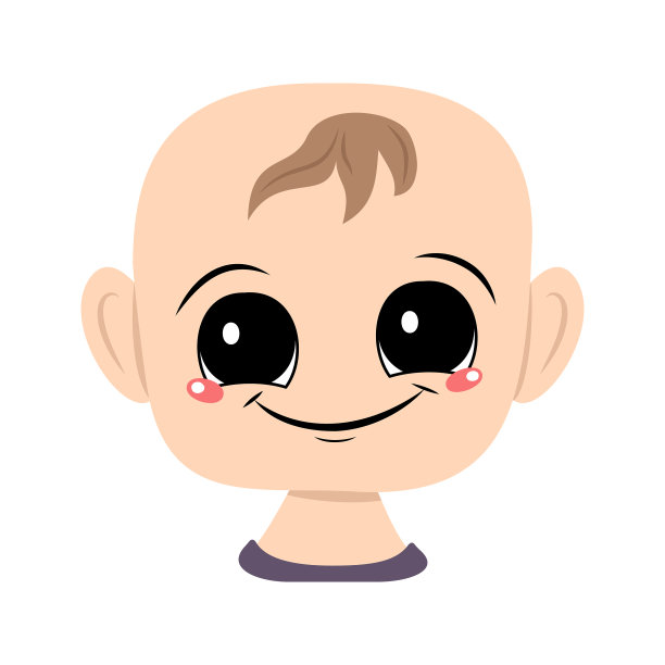 一个孩子的化身，有着大大的眼睛和大大的快乐图片下载