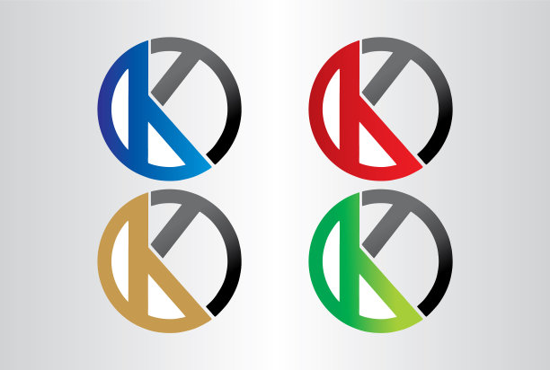 K标志设计与创意现代时尚的排版图片下载