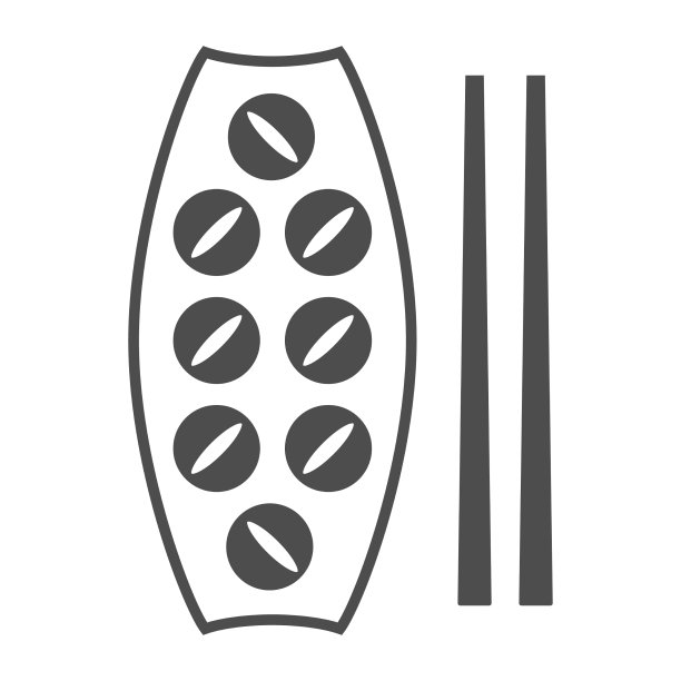 章鱼烧固态图标亚洲食物概念日本图片下载