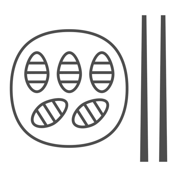 炸蚕虫细线图标亚洲食品图片下载