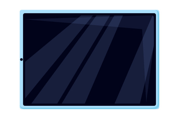 平板隔离在白色背景移动设备图片下载