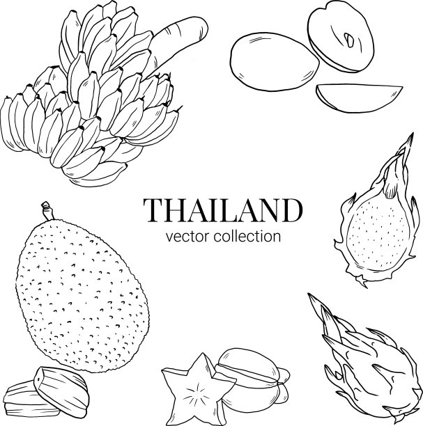 泰国手绘涂鸦图片下载