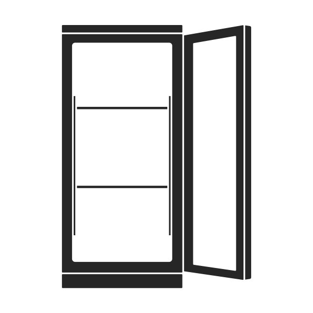 冰箱图标黑色图标隔离上图片下载