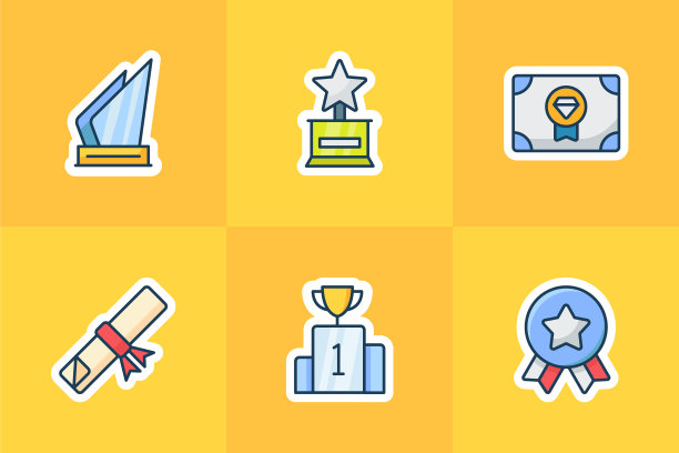 奖励和奖章图标集合包图片下载