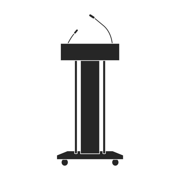 法庭讲台黑色图标黑图片下载