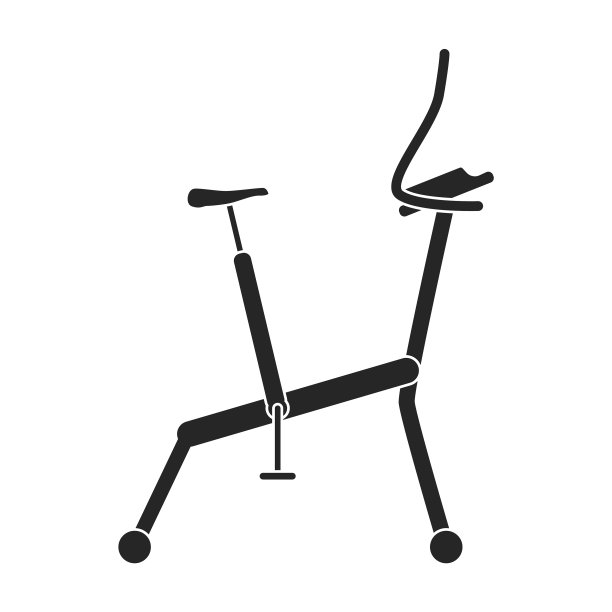 运动自行车黑色图标孤立的黑色图片下载