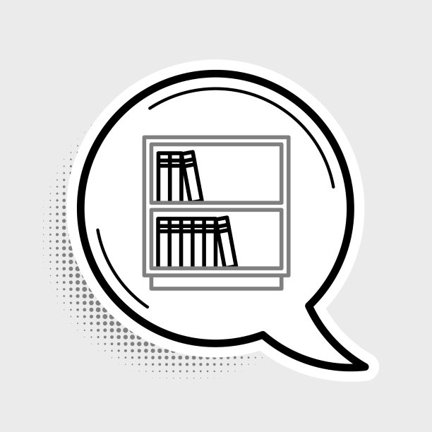 线库书架图标孤立在灰色图片下载