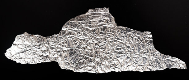 铝箔在黑色图片下载