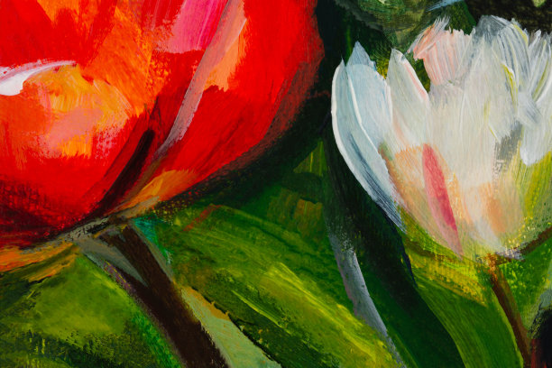 彩色油画。抽象艺术的明亮背景图片下载