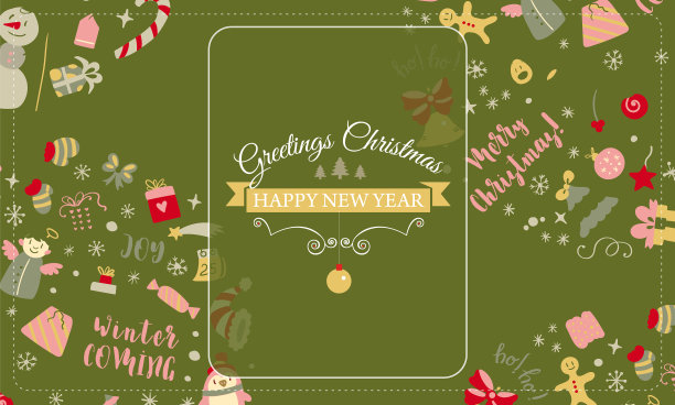 屏幕保护程序与圣诞节的设计元素图片下载