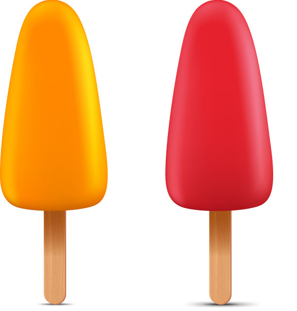一套明亮的现实的自制冰棒图片下载