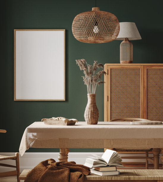 模拟框架在舒适的餐厅室内背景图片下载