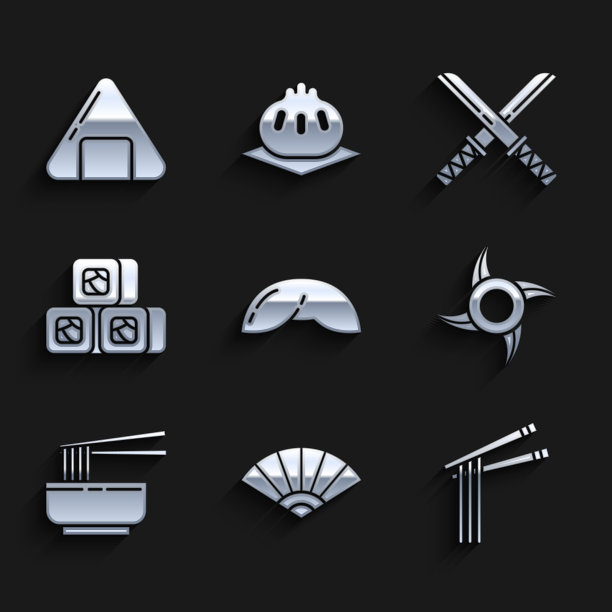 套中国幸运饼干纸中国日本图片下载