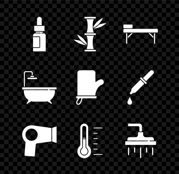 设置精油瓶竹制按摩床图片下载