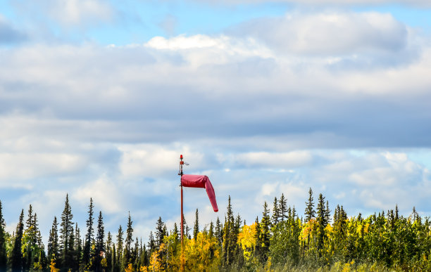 风向袋与秋天设置图片下载