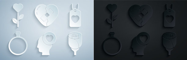 镶头与心心牌钻石订婚图片下载