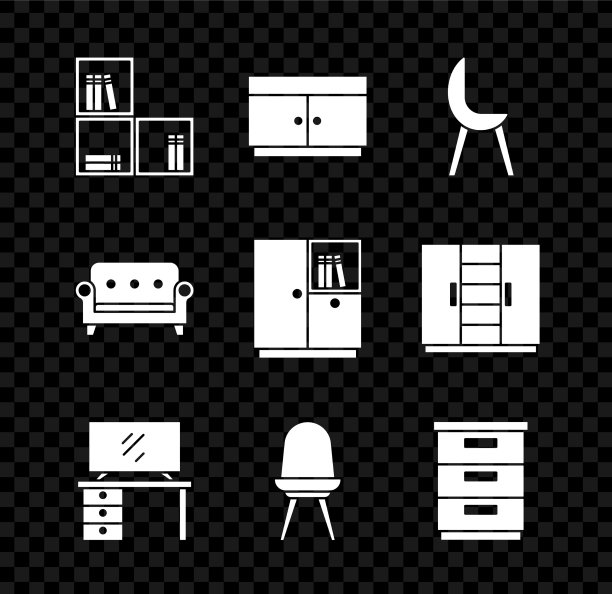 书架，抽屉柜，扶手椅图片下载