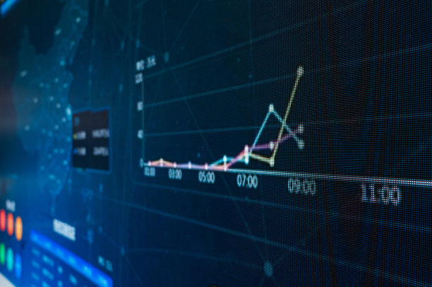 商务会议数据分析图表抽象背景图片下载