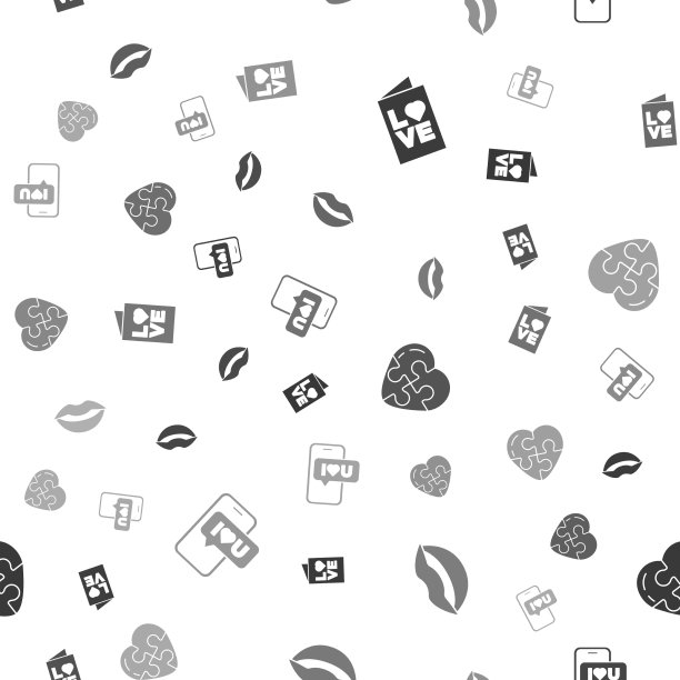 设置情人节派对传单微笑的嘴唇图片下载