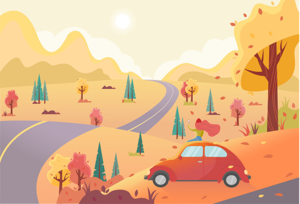 秋天的风景背景图片下载