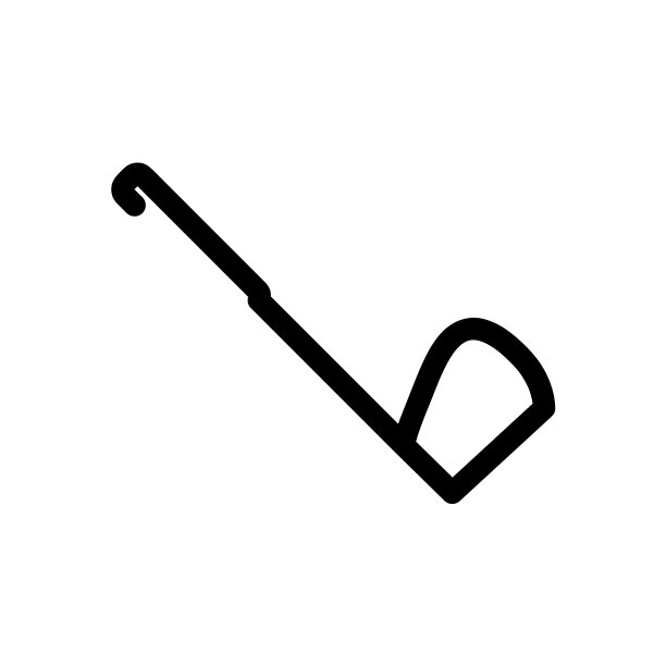 高尔夫球杆线图标高尔夫球杆线轮廓图标图片下载