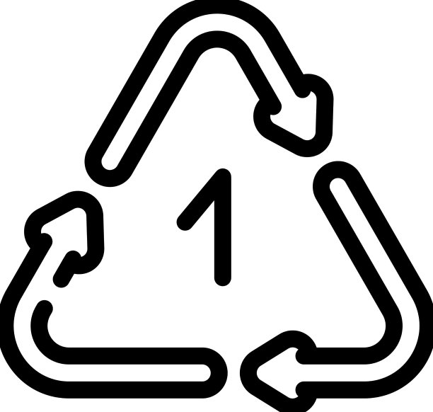 塑料包装单次再利用线性图标图片下载